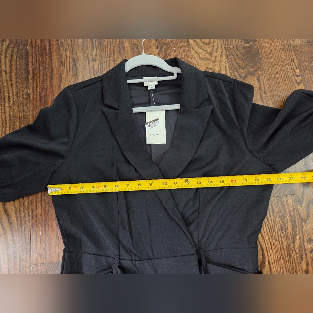 a new day Black Long Sleeve Wrap Front Jumpsuit NWT - Picture 6 of 14